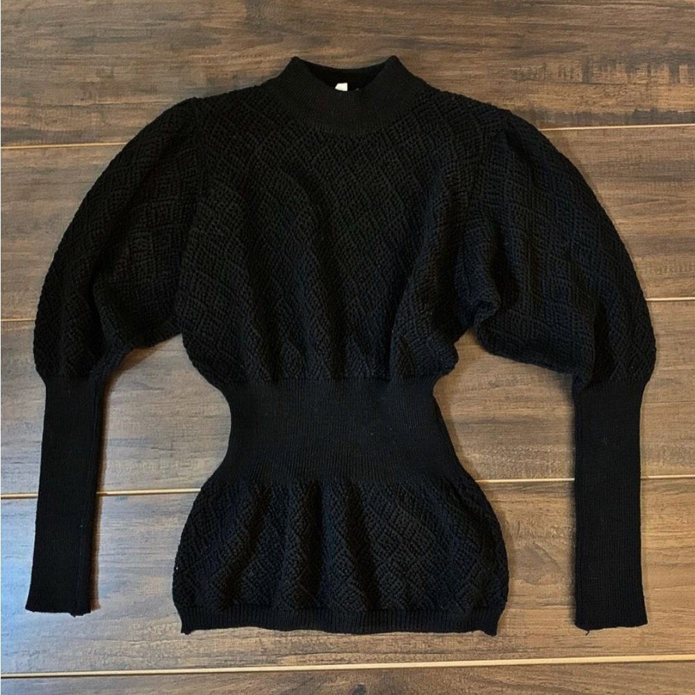 Joseph tricot open knit wool sweater, new, xs, made in Italy